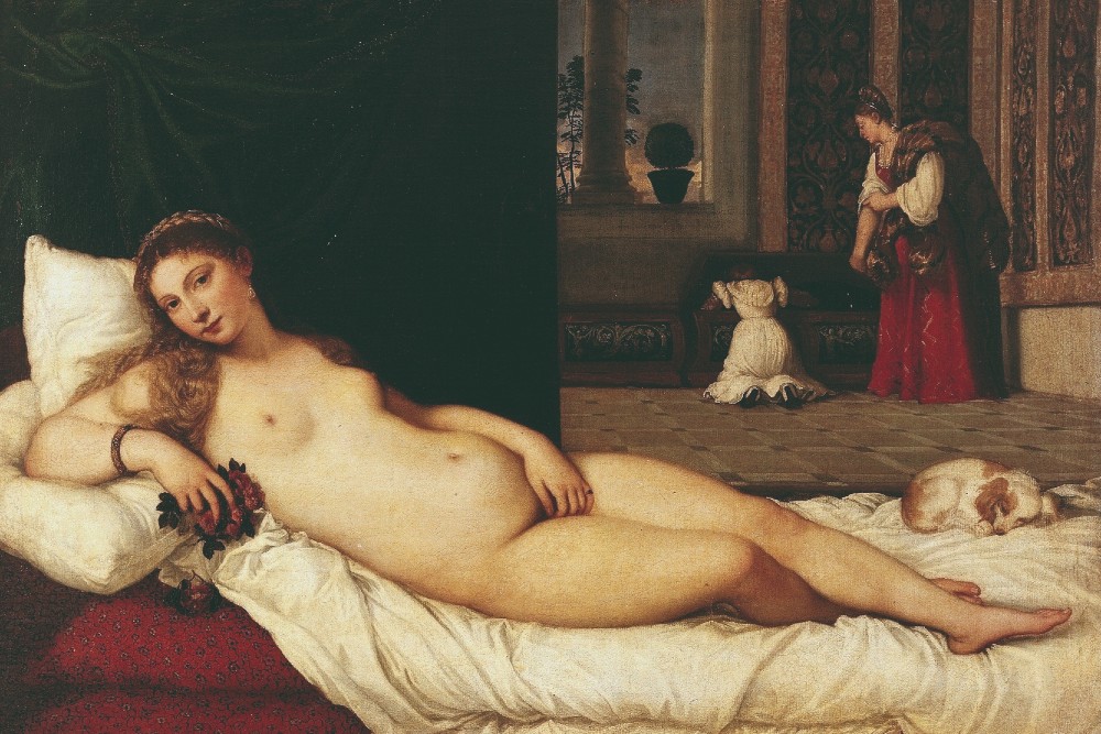 Il quadro La Venere di Urbino di Tiziano Vecellio