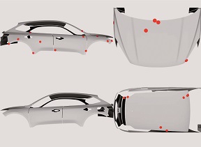 Schermata della Finish Line per la visualizzazione dei difetti.