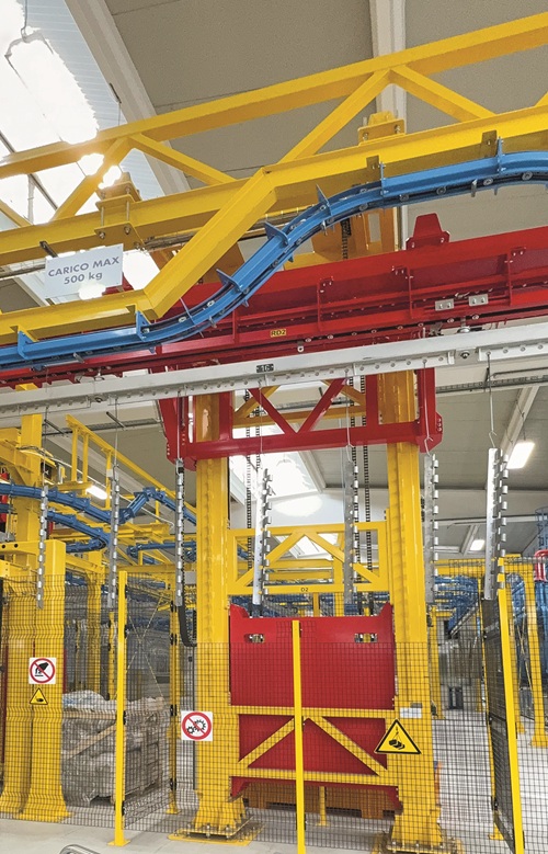 Sia la fase di carico sia quella di scarico sono dotate di discensori automatici che abbassano le bilancelle al fine di agevolare le operazioni degli operatori. © ipcm