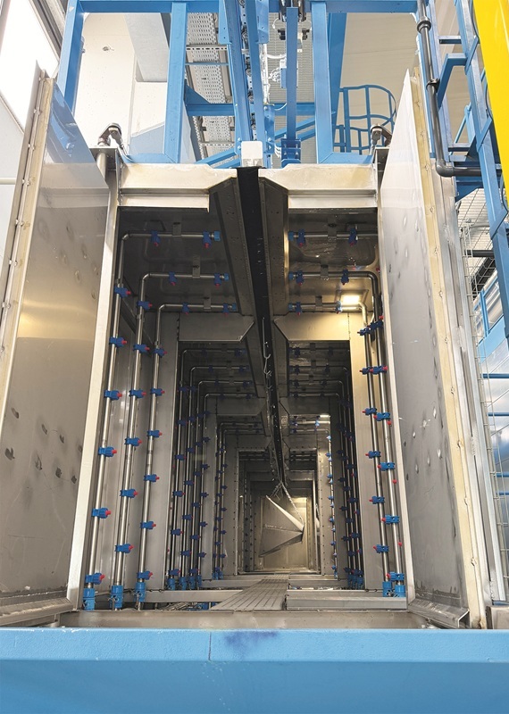 Dettaglio degli ugelli del tunnel. © ipcm