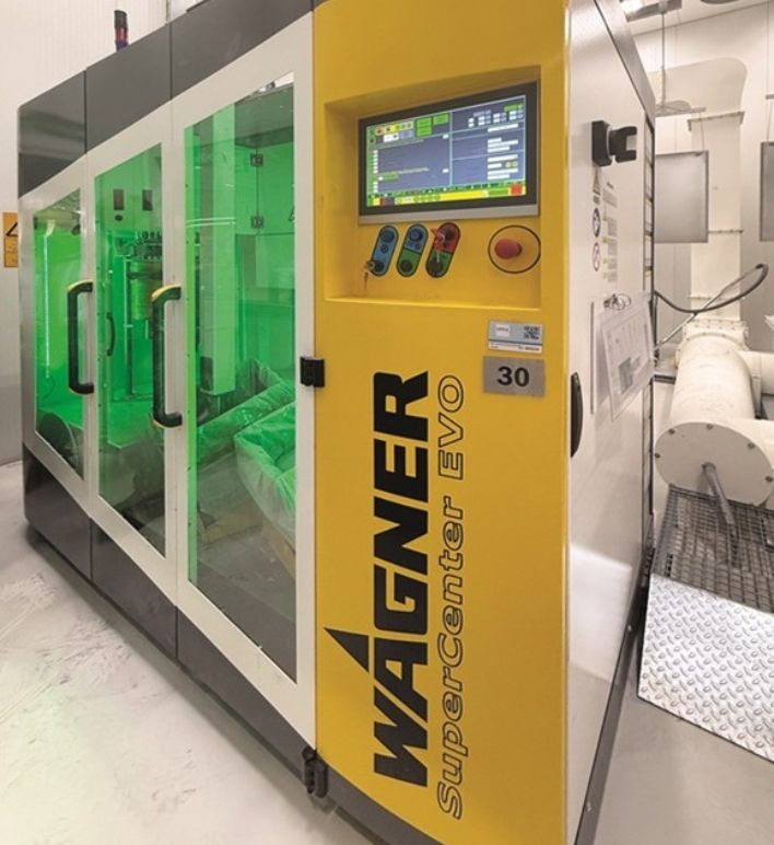 Wagner’s SuperCenter Evo powder management unit.
