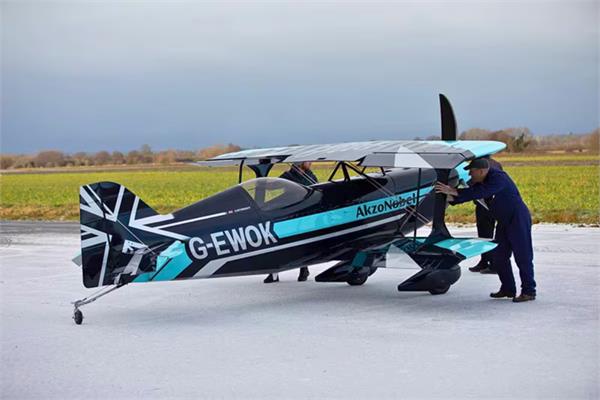 a photo of an aircraft painted with akzonobel's paints