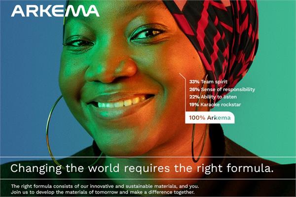 A poster from the employer brand campaign of Arkema