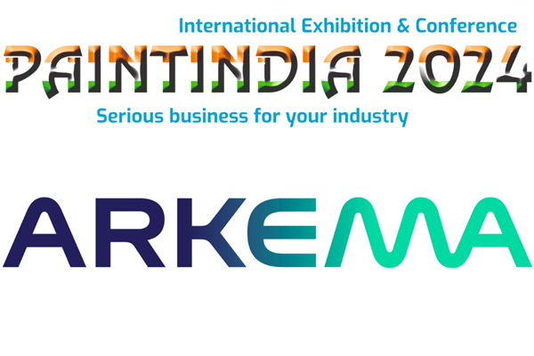 Logos of Arkema and PaintIndia 2024
