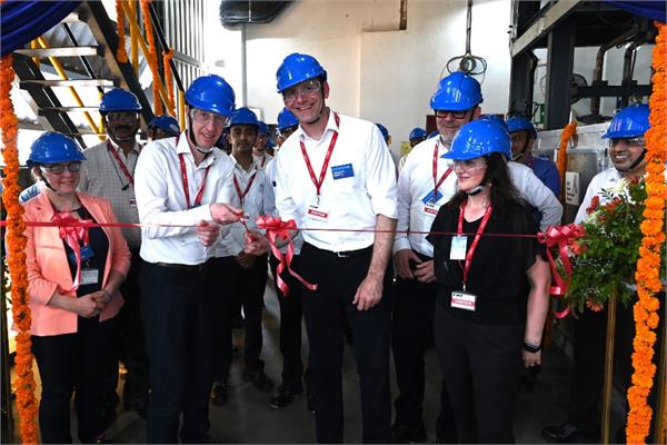 The ribbon-cutting ceremony at the expanded Indian site of BASF