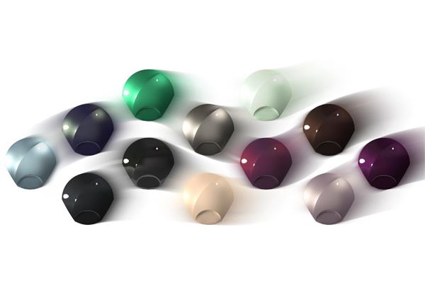 Examples of the colour contained in the new Routing automotive colour trends report published by BASF