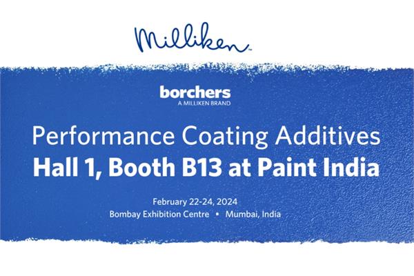 the logo of Borchers highliting its partecipation at PaintIndia 2024