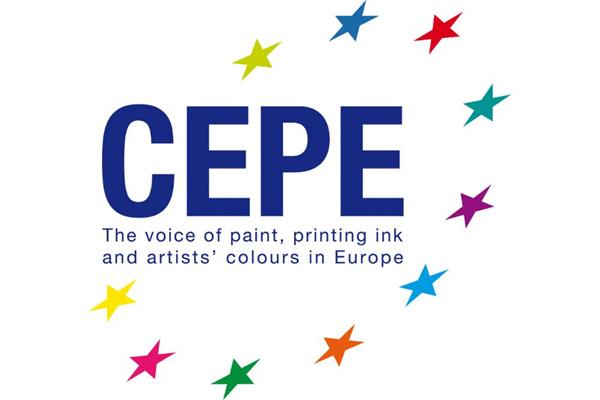 The logo of CEPE, the European Council of the Paint, Printing Ink and Artist’s Colours Industry 