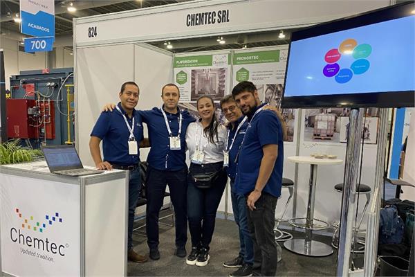 The Latin American team of Chemtec at the Fabtech Mexico trade fair