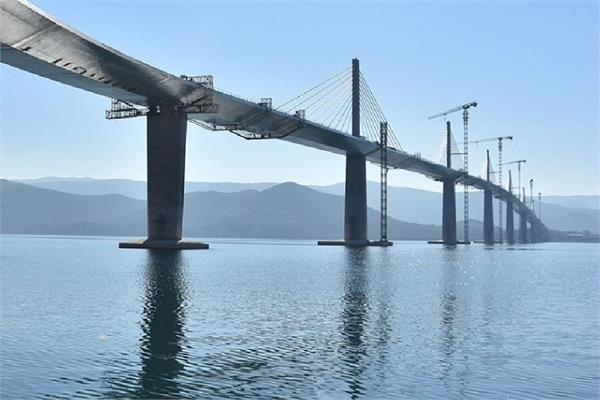 Peljesac bridge under construction