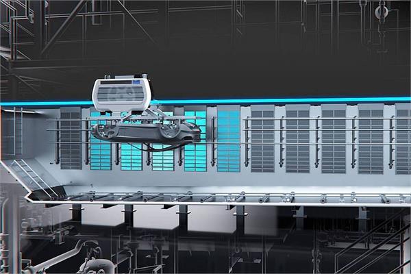 Rendering of the new EcoDC MACS rectifier for cathodic electrocoating from Dürr