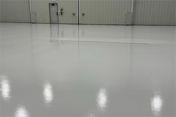 An industrial flooring coated with the new solution of Dudick