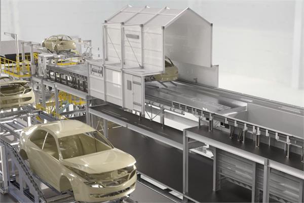The new smart and eco-friendly coating line of the Chinese electric vehicles manufacturer SERES developed by Dürr