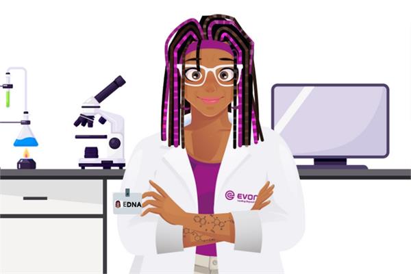 EDNA, the new virtual spokeperson of Evonik