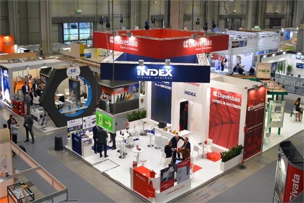Some booths during Fastener Fair