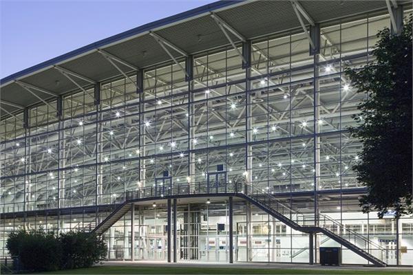 Entrance of the trade fair