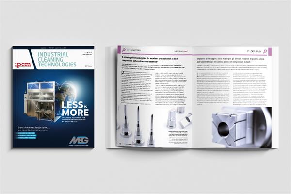 Mock-up of the ICT_Industrial Cleaning Technology magazine n.26 - February 2024