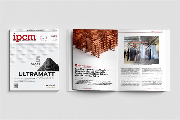 Mock-up of ipcm International Paint and Coating Magazine n. 85