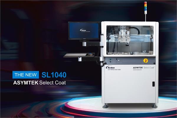 The new ASYMTEK Select Coat SL-1040 conformal coating system developed by Nordson