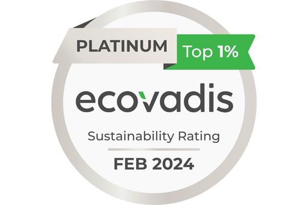 logo of EcoVadis's platinum rating