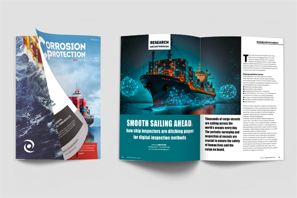 Mock-up of Corrosion Protection magazine, third edition