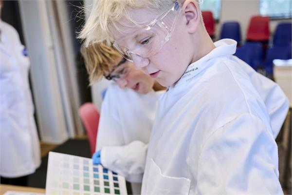 A Student during the Science Day in Denmark, which is supported by PPG