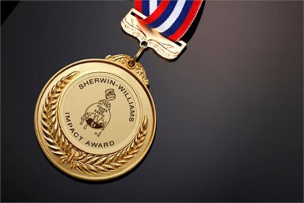 The gold medal of the 2022 Water & Wastewater Impact Award competition of Sherwin-Williams