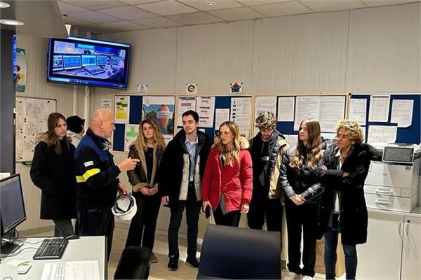 The Fermi high-school students in the Rosignano factory