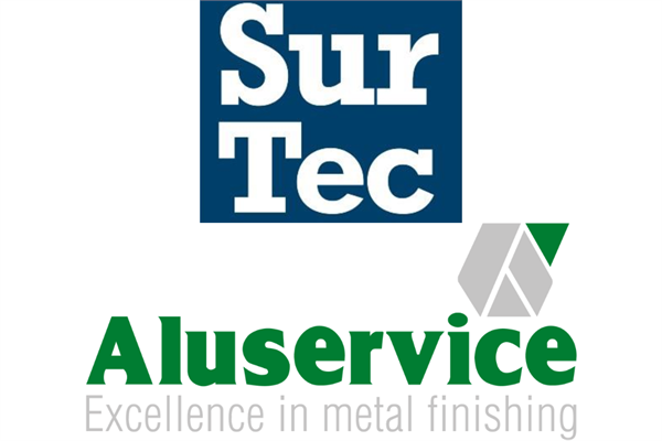 The logos of SurTec and Aluservice