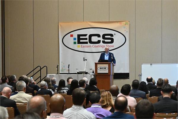 A speaker during the last edition of the Eastern Coatings Show 