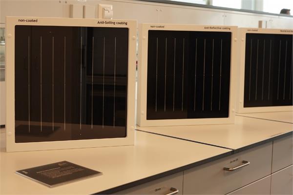 Solar glass panels coated with the solutions of Covestro